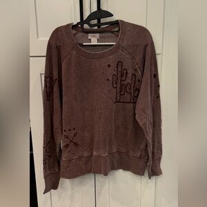 Ariat - Women’s Crewneck Sweater With Embroidered Detail - XL